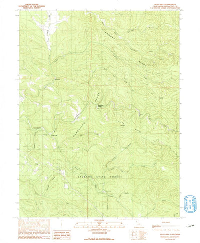 United States Geological Survey Noyo Hill, CA (1991, 24000-Scale) digital map