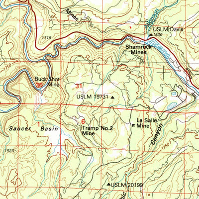 United States Geological Survey Nucla, CO (1983, 100000-Scale) digital map