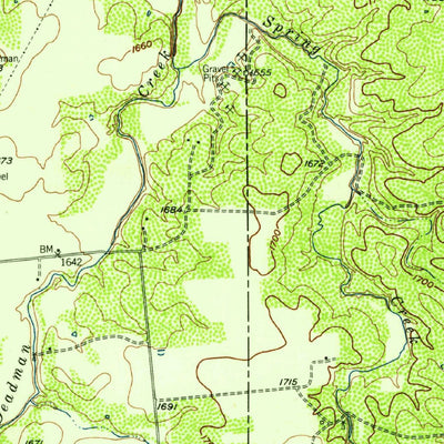 United States Geological Survey Nugent, TX (1957, 62500-Scale) digital map