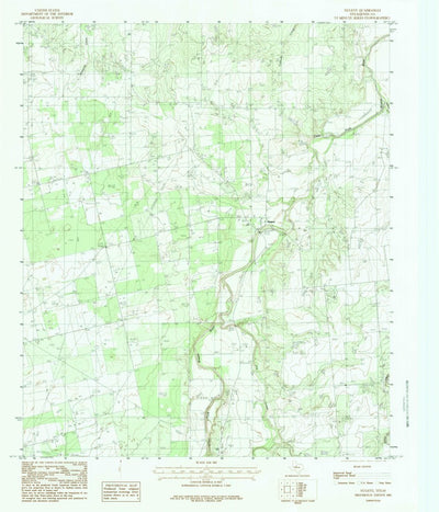 United States Geological Survey Nugent, TX (1984, 24000-Scale) digital map