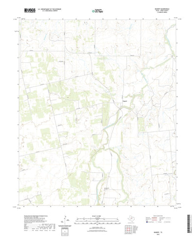 United States Geological Survey Nugent, TX (2022, 24000-Scale) digital map