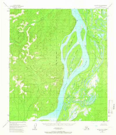 United States Geological Survey Nulato A-6, AK (1952, 63360-Scale) digital map