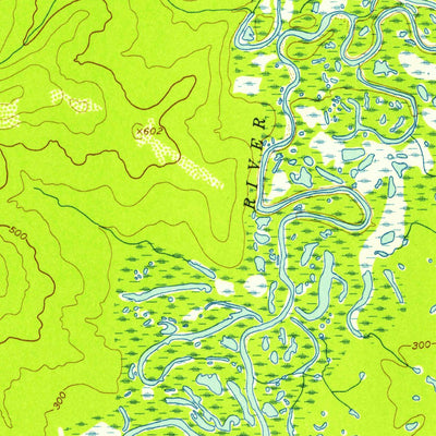 United States Geological Survey Nulato B-1, AK (1952, 63360-Scale) digital map