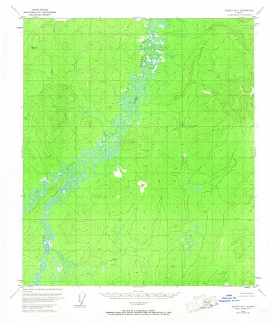 United States Geological Survey Nulato B-1, AK (1953, 63360-Scale) digital map