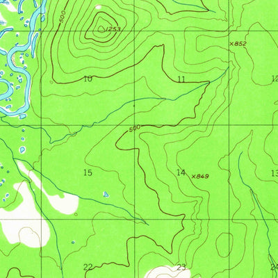 United States Geological Survey Nulato B-1, AK (1953, 63360-Scale) digital map