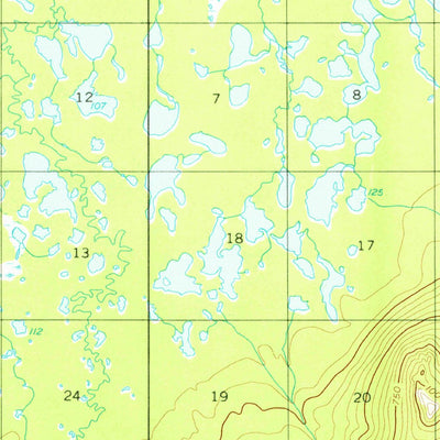 United States Geological Survey Nulato B-4, AK (1952, 63360-Scale) digital map