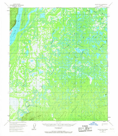 United States Geological Survey Nulato B-5, AK (1953, 63360-Scale) digital map
