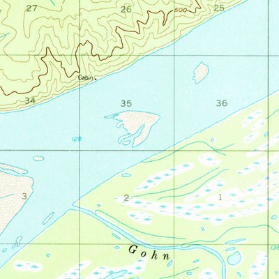 United States Geological Survey Nulato C-1, AK (1952, 63360-Scale) digital map