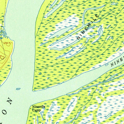 United States Geological Survey Nulato C-5, AK (1952, 63360-Scale) digital map