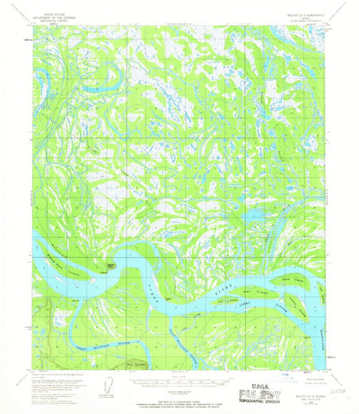 United States Geological Survey Nulato D-3, AK (1954, 63360-Scale) digital map