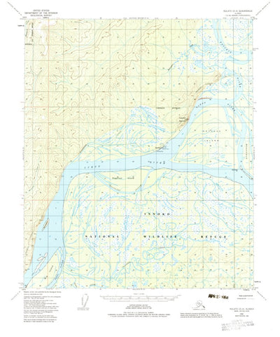 United States Geological Survey Nulato D-4, AK (1952, 63360-Scale) digital map