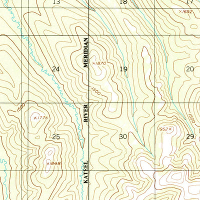 United States Geological Survey Nulato D-6, AK (1955, 63360-Scale) digital map