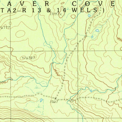United States Geological Survey Number Four Mountain, ME (1988, 24000-Scale) digital map