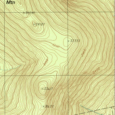 United States Geological Survey Number Four Mountain, ME (1988, 24000-Scale) digital map