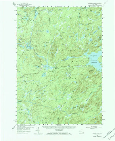 United States Geological Survey Number Four, NY (1957, 62500-Scale) digital map