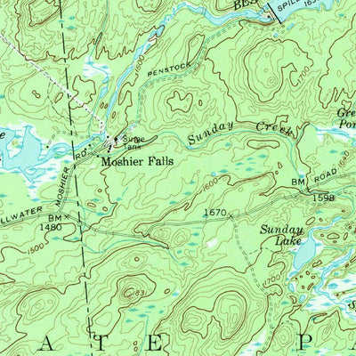 United States Geological Survey Number Four, NY (1957, 62500-Scale) digital map