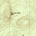 United States Geological Survey Number Nine Lake, ME (1986, 24000-Scale) digital map