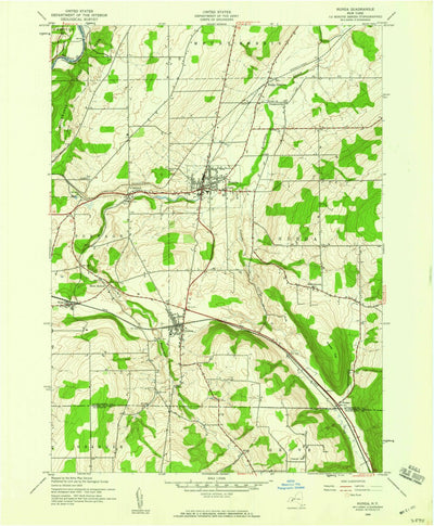 United States Geological Survey Nunda, NY (1943, 24000-Scale) digital map