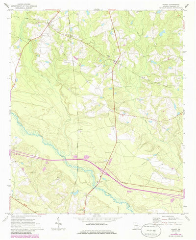 United States Geological Survey Nunez, GA (1970, 24000-Scale) digital map