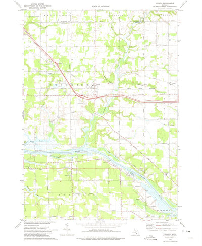 United States Geological Survey Nunica, MI (1972, 24000-Scale) digital map