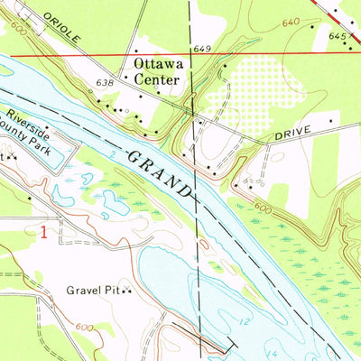 United States Geological Survey Nunica, MI (1972, 24000-Scale) digital map