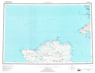 United States Geological Survey Nunivak Island, AK (1954, 250000-Scale) digital map