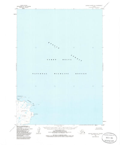 United States Geological Survey Nunivak Island B-2, AK (1952, 63360-Scale) digital map