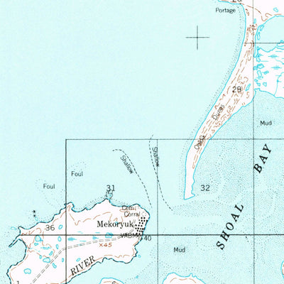 United States Geological Survey Nunivak Island B-4, AK (1952, 63360-Scale) digital map