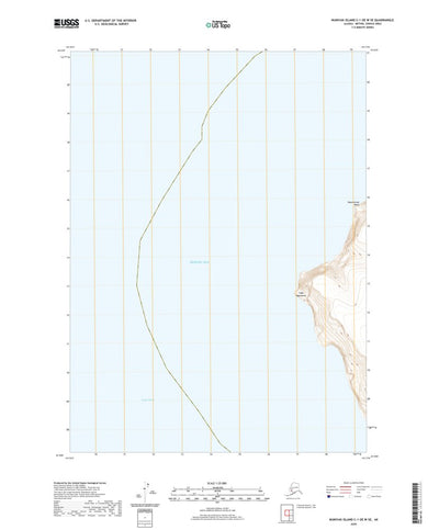 United States Geological Survey Nunivak Island C-1 OE W SE, AK (2020, 25000-Scale) digital map