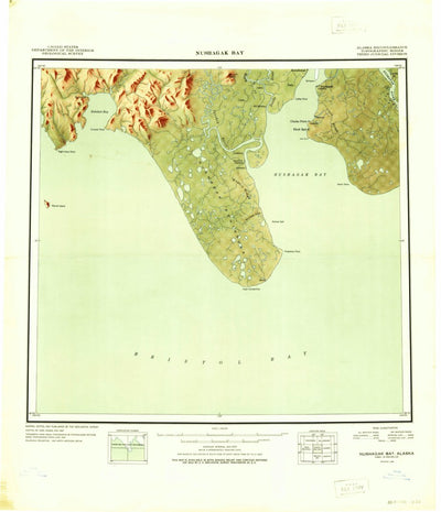 United States Geological Survey Nushagak Bay, AK (1949, 250000-Scale) digital map