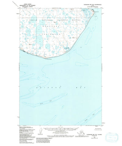 United States Geological Survey Nushagak Bay B-3, AK (1950, 63360-Scale) digital map