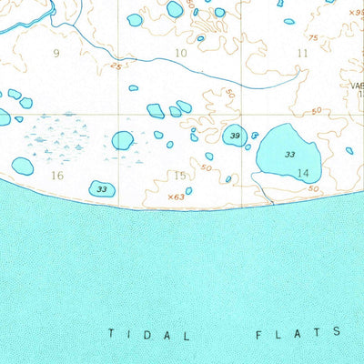 United States Geological Survey Nushagak Bay C-1, AK (1952, 63360-Scale) digital map