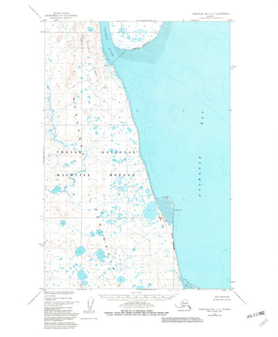 United States Geological Survey Nushagak Bay C-3, AK (1950, 63360-Scale) digital map