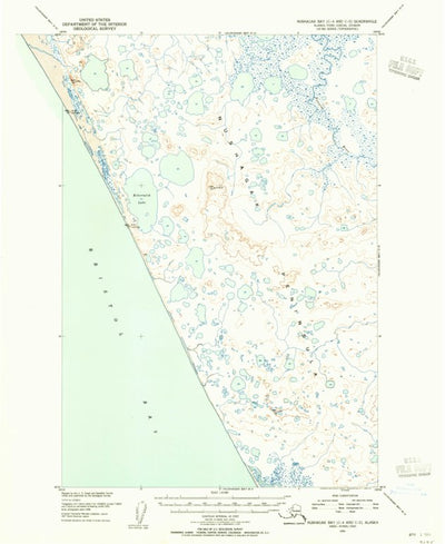 United States Geological Survey Nushagak Bay C-4 And C-5, AK (1950, 63360-Scale) digital map