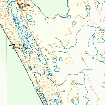 United States Geological Survey Nushagak Bay C-4 And C-5, AK (1950, 63360-Scale) digital map