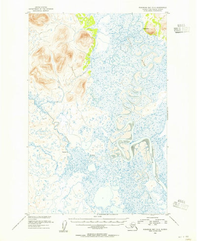United States Geological Survey Nushagak Bay D-4, AK (1952, 63360-Scale) digital map