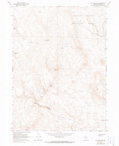 United States Geological Survey Nut Mountain, NV (1966, 24000-Scale) digital map