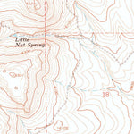 United States Geological Survey Nut Mountain, NV (1966, 24000-Scale) digital map