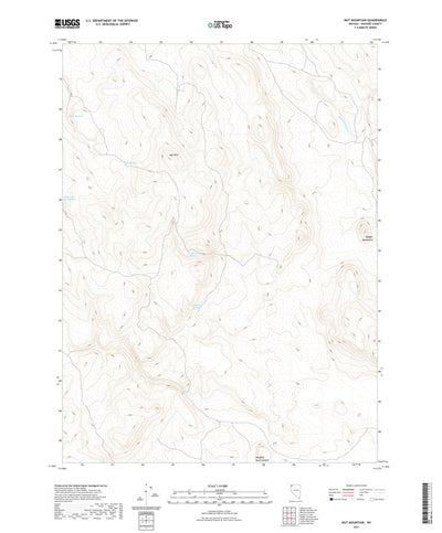United States Geological Survey Nut Mountain, NV (2021, 24000-Scale) digital map