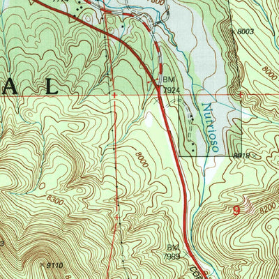 United States Geological Survey Nutrioso, AZ (1997, 24000-Scale) digital map