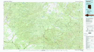 United States Geological Survey Nutrioso, AZ-NM (1981, 100000-Scale) digital map