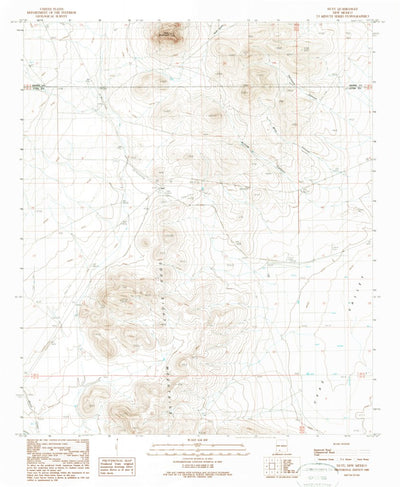 United States Geological Survey Nutt, NM (1989, 24000-Scale) digital map