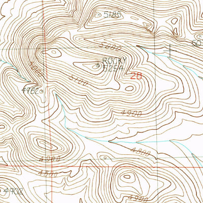 United States Geological Survey Nutt, NM (1989, 24000-Scale) digital map