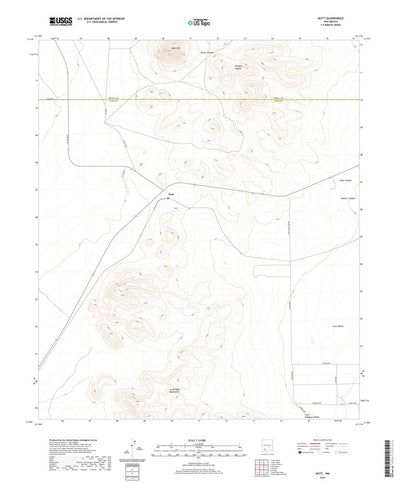 United States Geological Survey Nutt, NM (2020, 24000-Scale) digital map