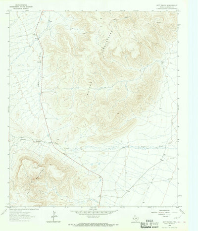 United States Geological Survey Nutt Ranch, TX (1964, 24000-Scale) digital map