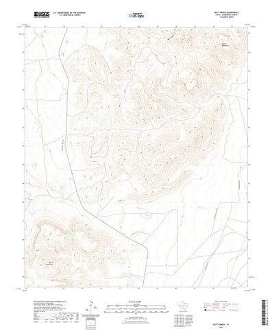 United States Geological Survey Nutt Ranch, TX (2022, 24000-Scale) digital map