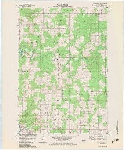 United States Geological Survey Nutterville, WI (1982, 24000-Scale) digital map