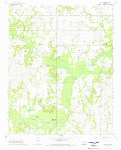 United States Geological Survey Nuyaka, OK (1973, 24000-Scale) digital map