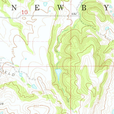 United States Geological Survey Nuyaka, OK (1973, 24000-Scale) digital map