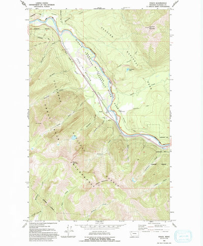United States Geological Survey Nyack, MT (1964, 24000-Scale) digital map